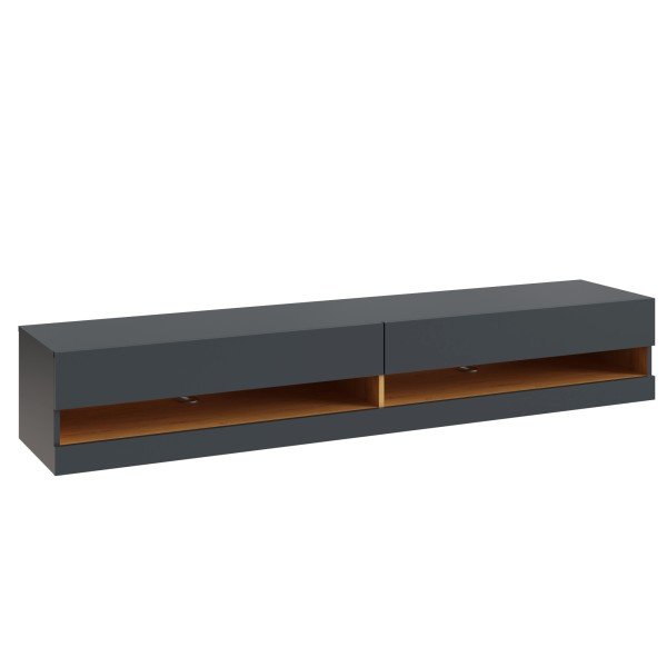 Leon 180cm Wall TV Unit with LED Lighting - GFW