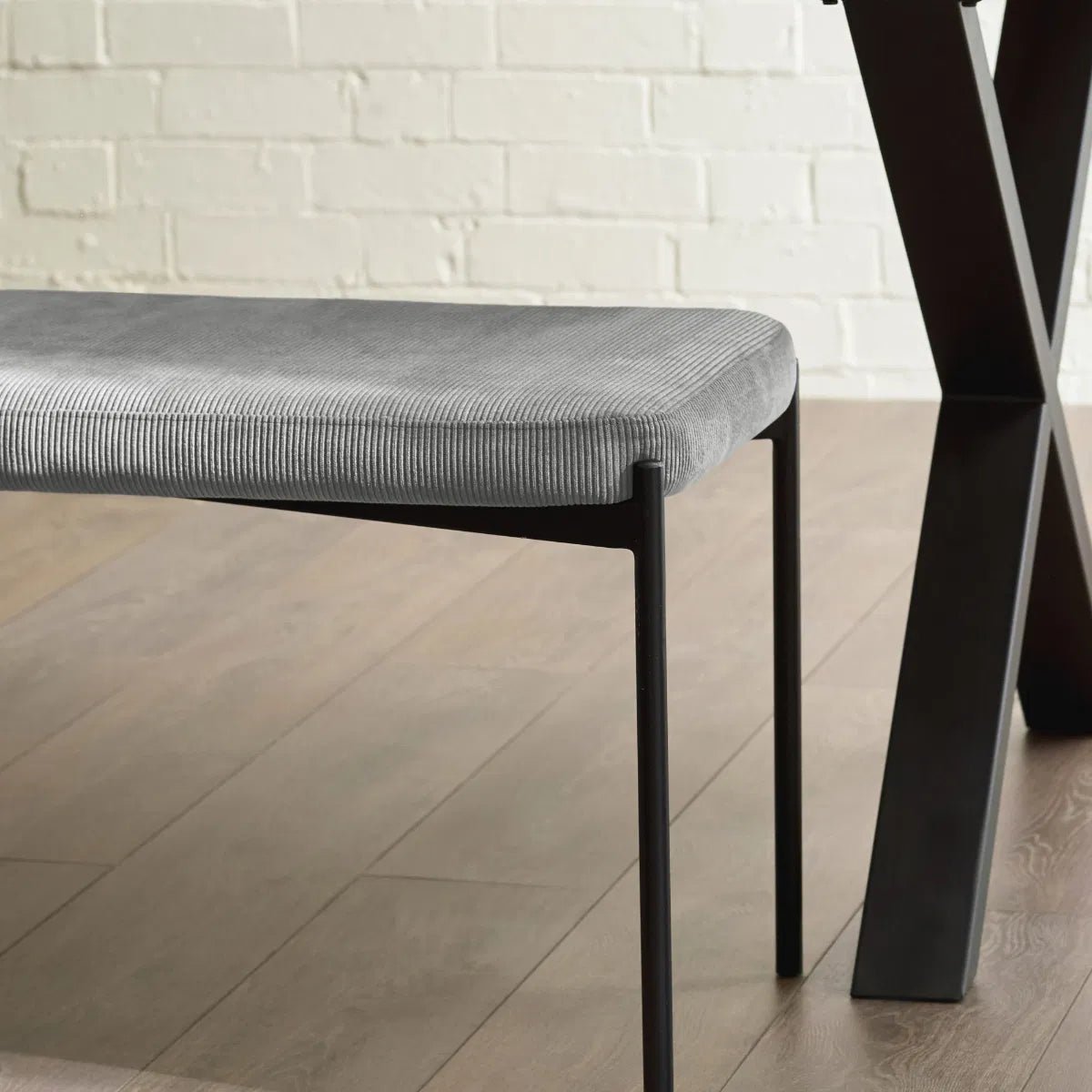 Leonie Velvet Dining Bench - Julian Bowen