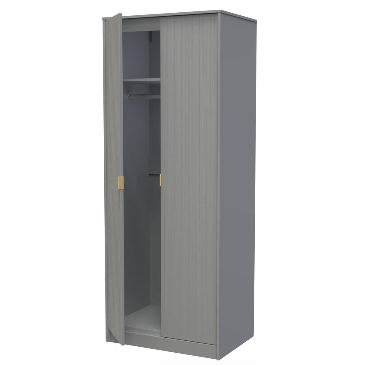 Linear 2 Door Wardrobe - Welcome Furniture