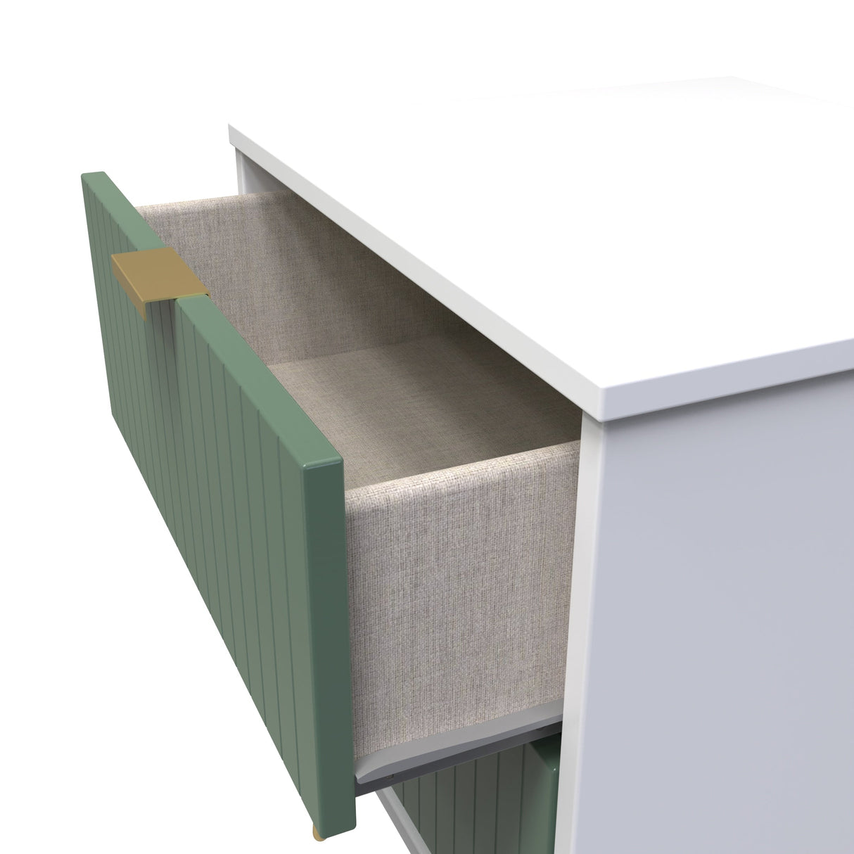 Linear 2 Drawer Bedside Cabinet with Hairpin Legs - Welcome Furniture