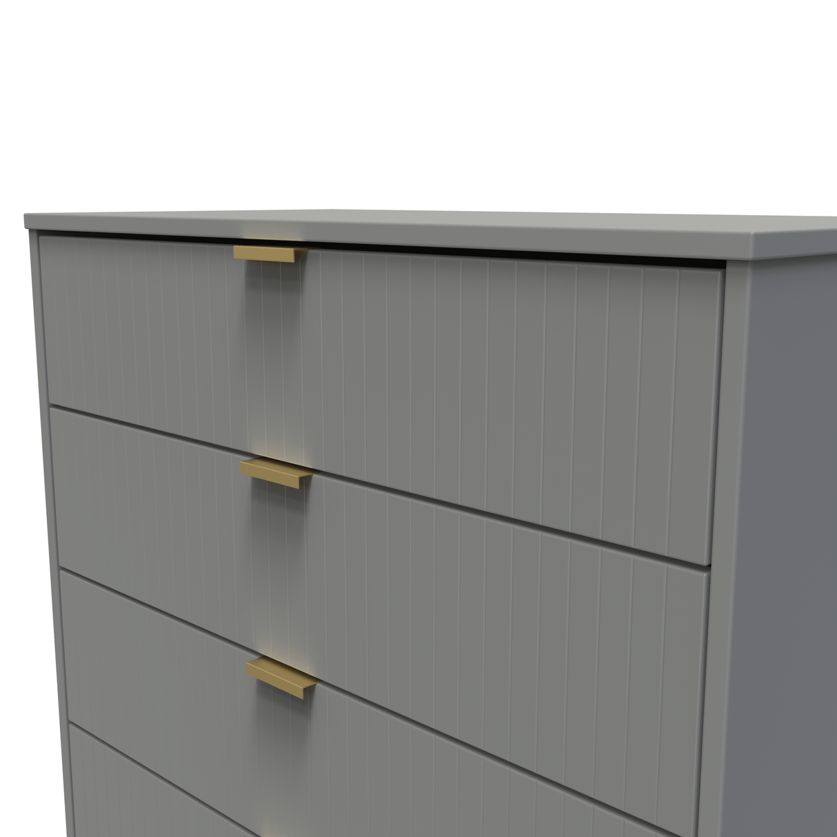 Linear 4 Drawer Chest with Gold Hairpin Legs - Welcome Furniture