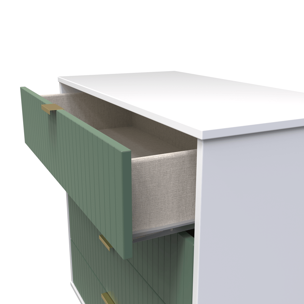 Linear 4 Drawer Chest with Gold Hairpin Legs - Welcome Furniture