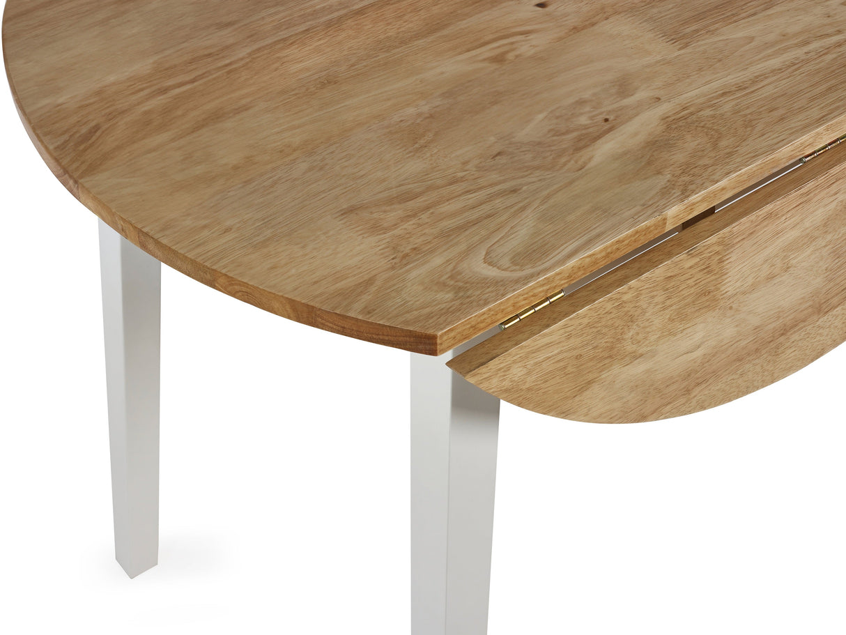 Linwood Round Dropleaf Extendable Dining Table - Julian Bowen