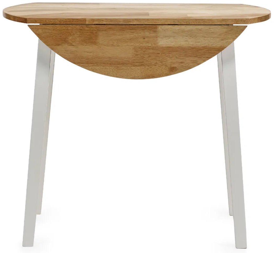 Linwood Round Dropleaf Extendable Dining Table - Julian Bowen