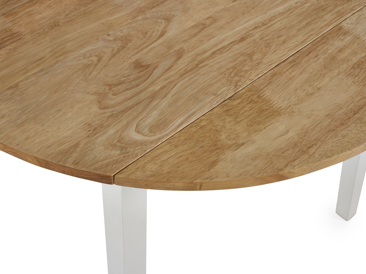 Linwood Round Dropleaf Extendable Dining Table - Julian Bowen
