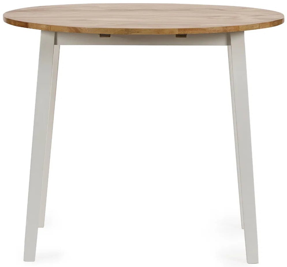 Linwood Round Dropleaf Extendable Dining Table - Julian Bowen