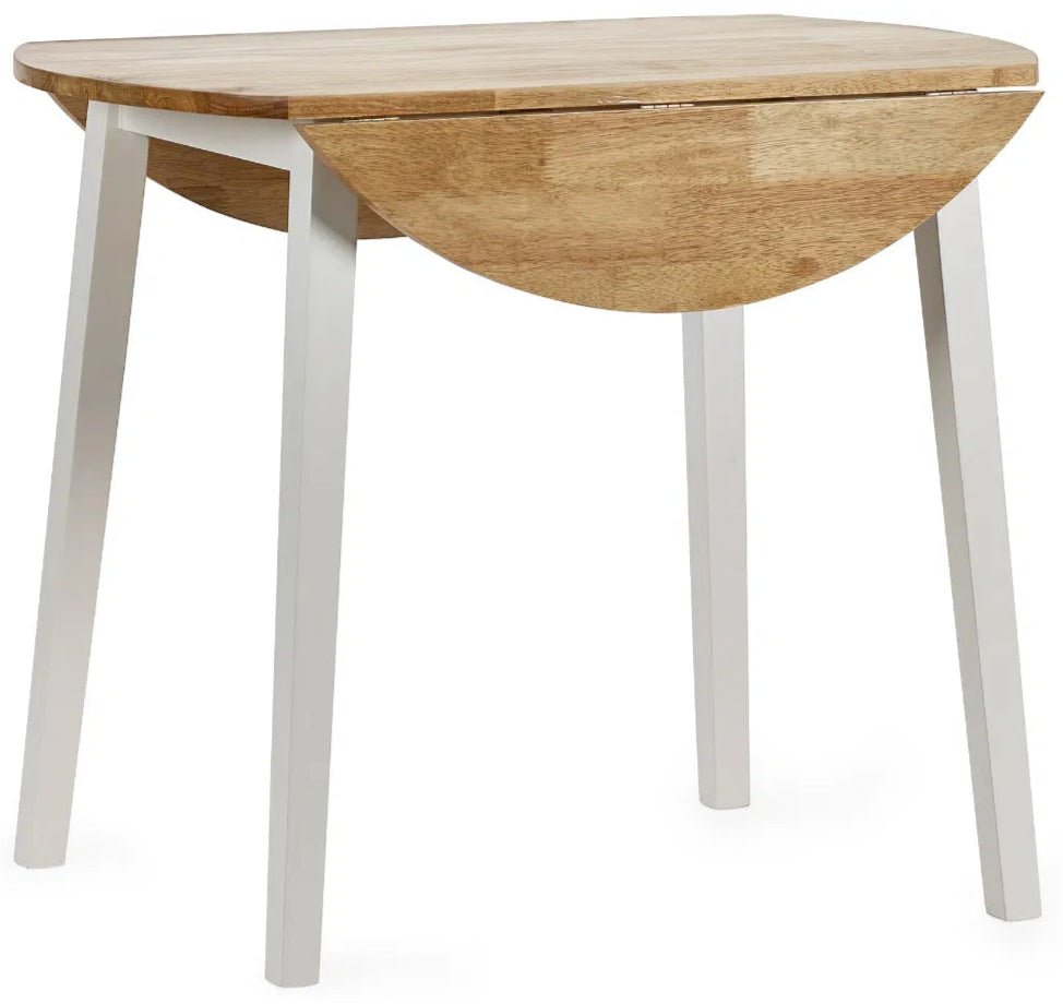 Linwood Round Dropleaf Extendable Dining Table - Julian Bowen