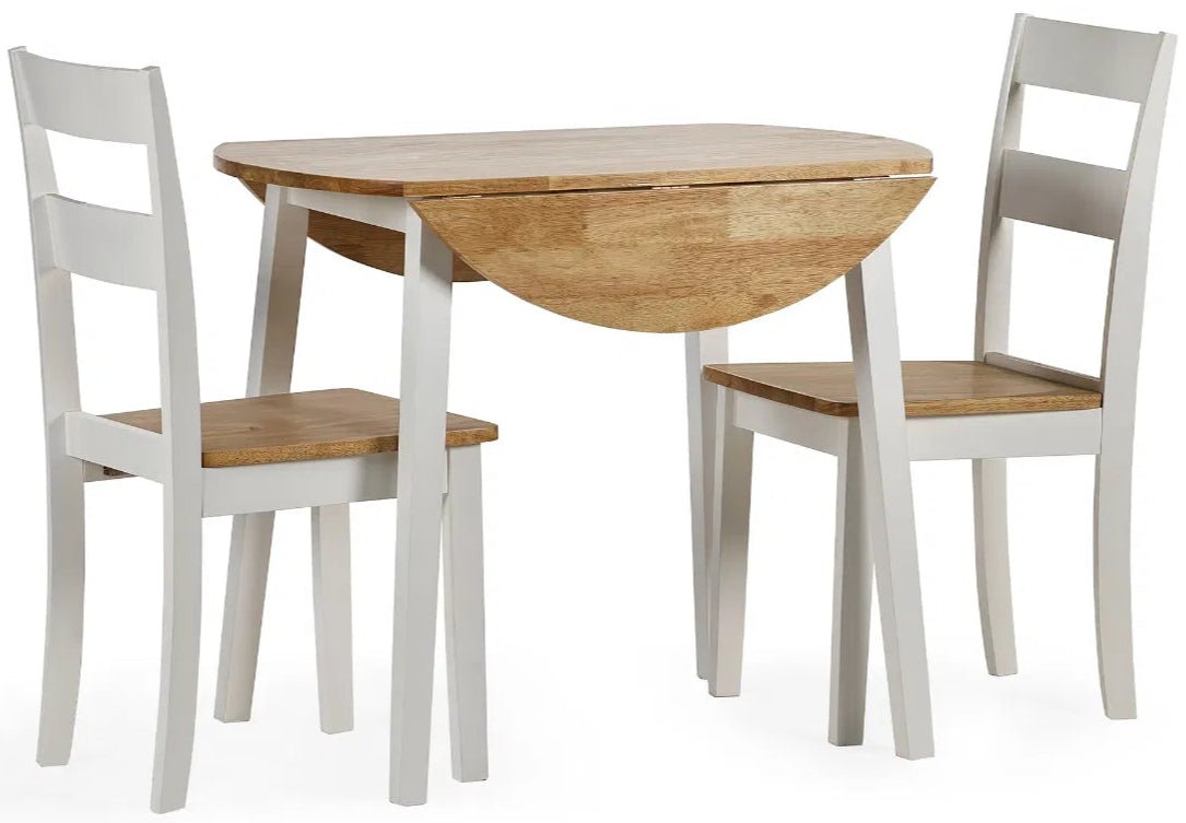Linwood Round Dropleaf Extendable Dining Table - Julian Bowen