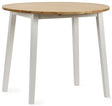 Linwood Round Dropleaf Extendable Dining Table - Julian Bowen