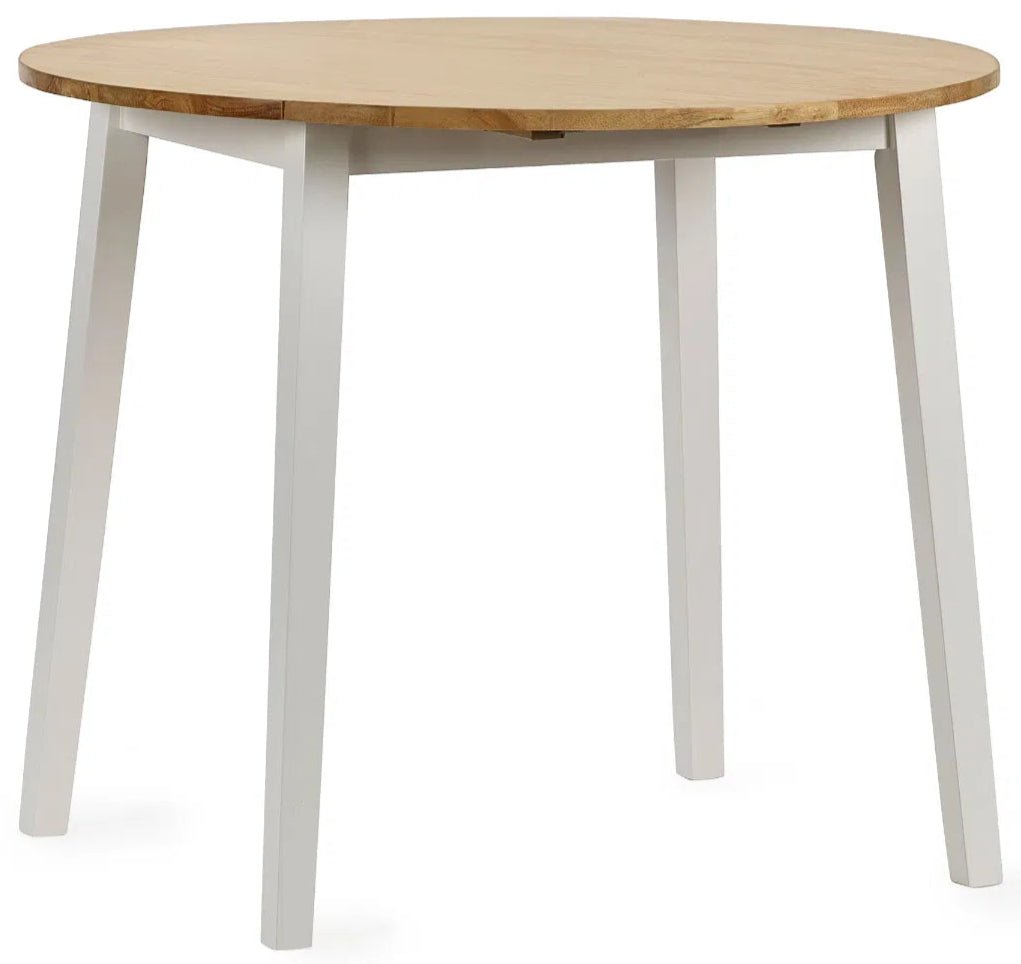 Linwood Round Dropleaf Extendable Dining Table - Julian Bowen