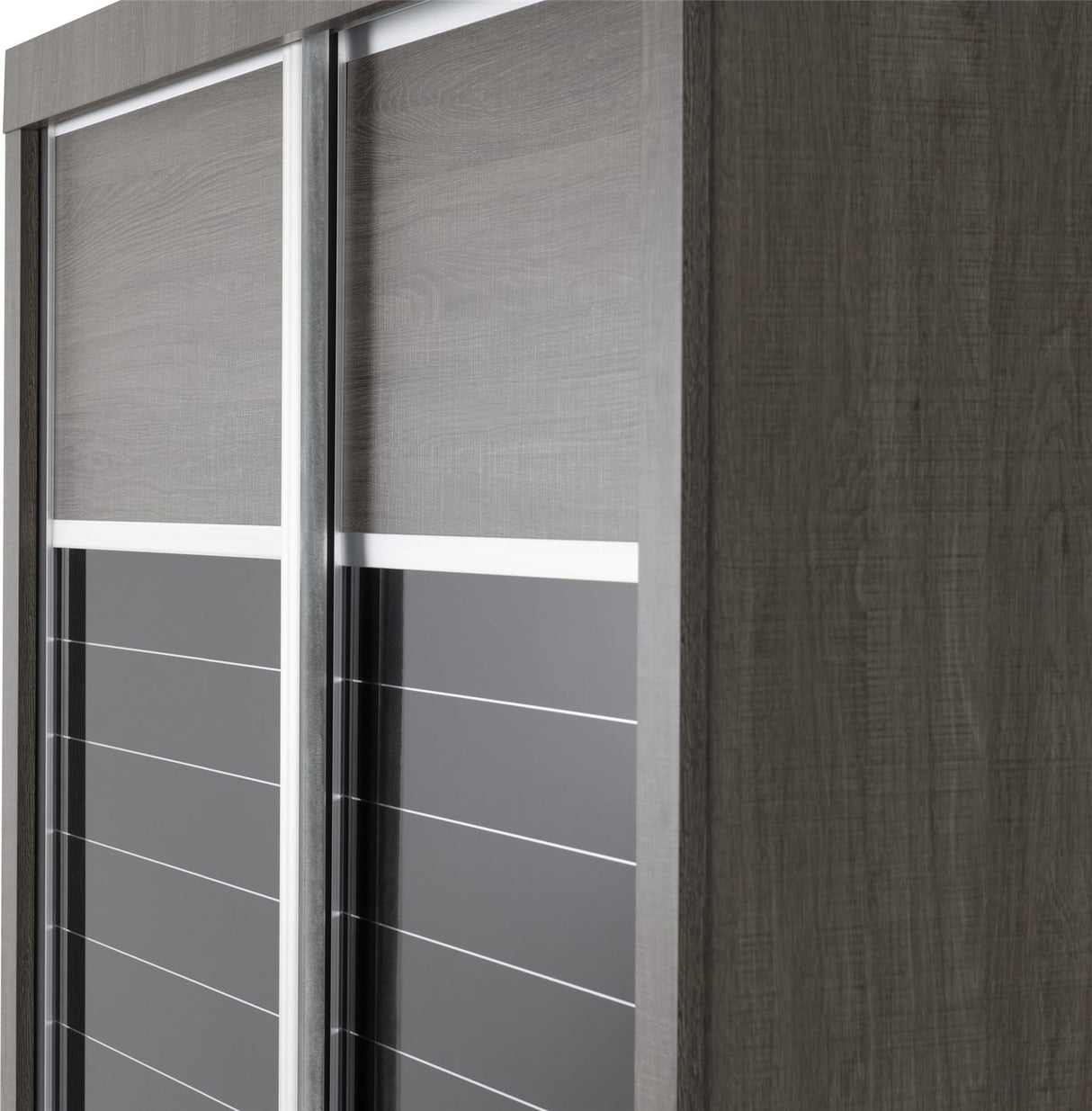 Lisbon 2 Door Sliding Double Wardrobe - Seconique