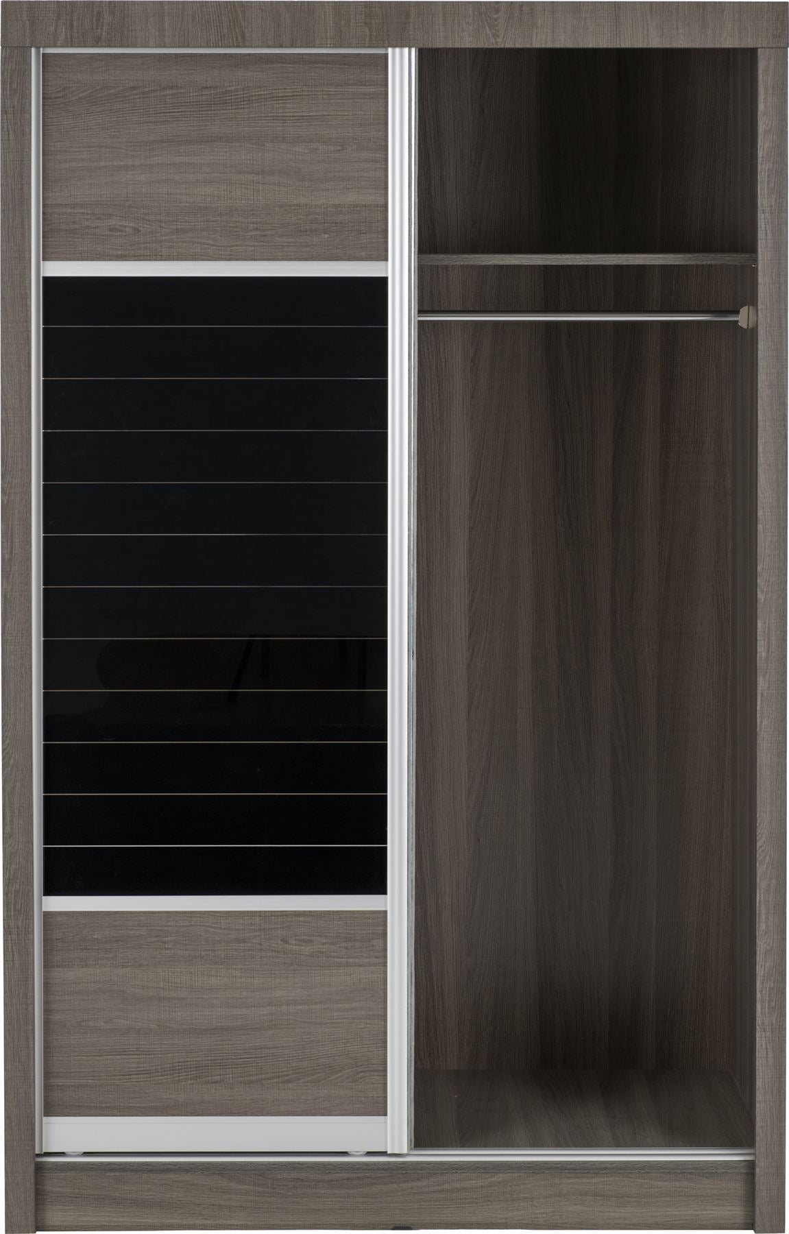 Lisbon 2 Door Sliding Double Wardrobe - Seconique