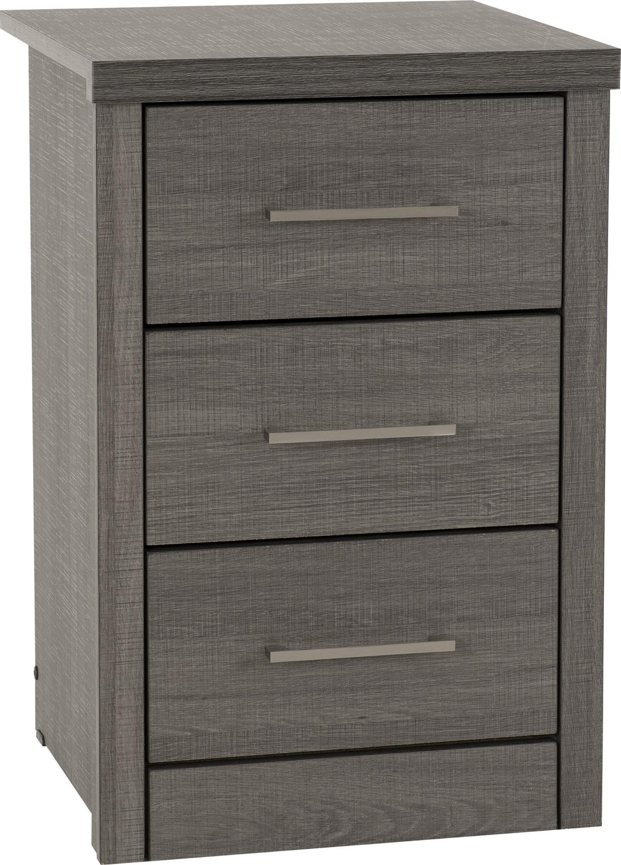 Lisbon 3 Drawer Bedside Table - Seconique
