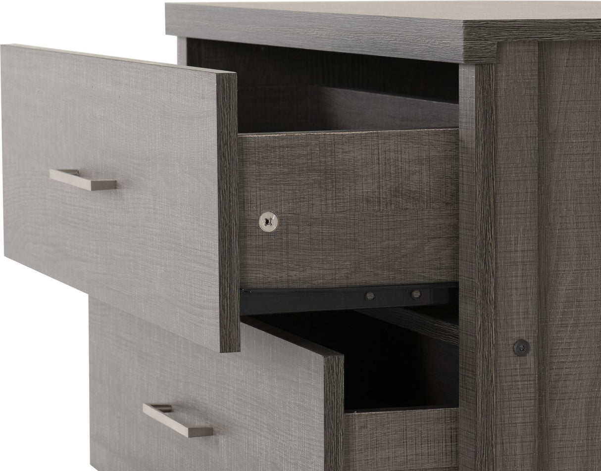 Lisbon 3 Drawer Wide Chest - Seconique