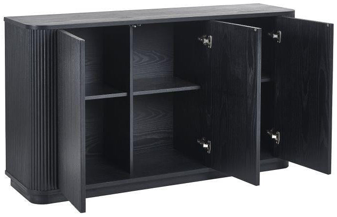 Louis Fluted 3 Door Sideboard - Julian Bowen