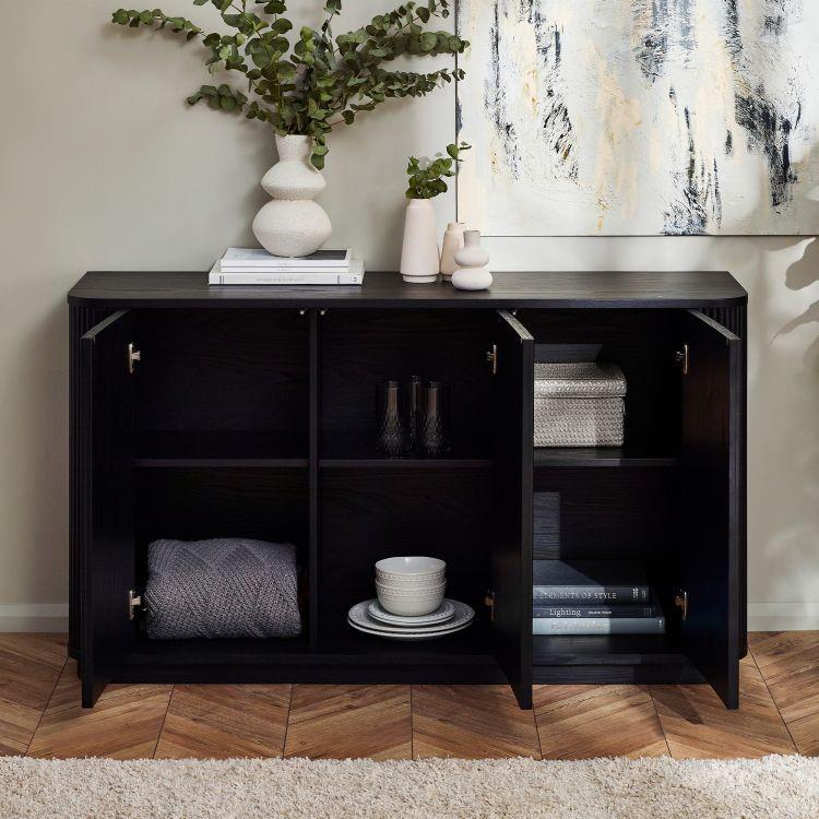 Louis Fluted 3 Door Sideboard - Julian Bowen