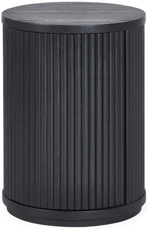 Louis Fluted Side Table With Door - Julian Bowen