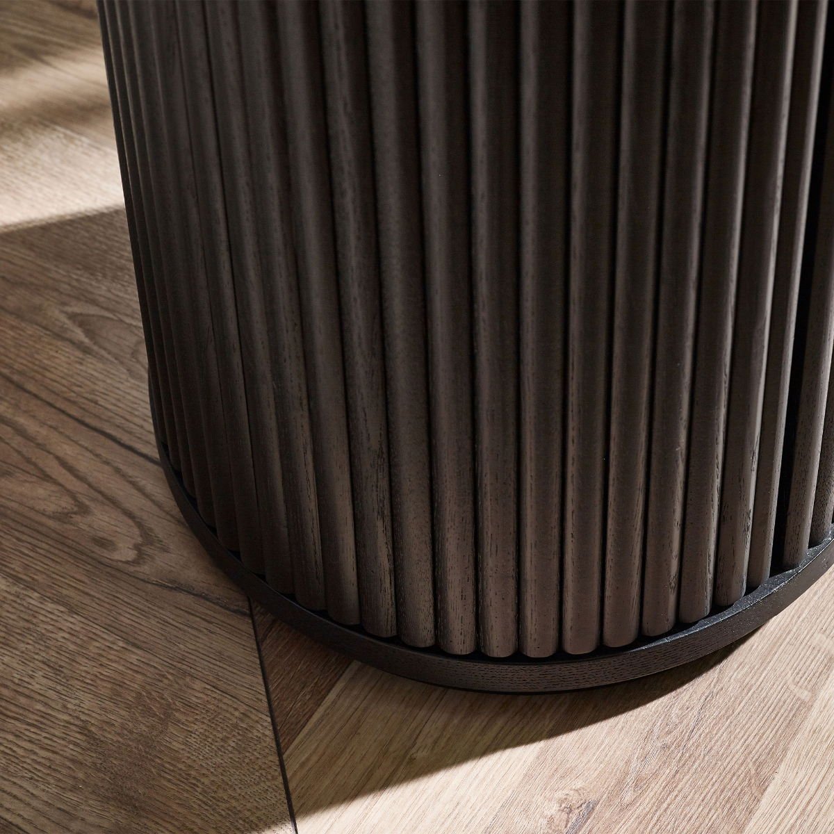 Louis Fluted Side Table With Door - Julian Bowen