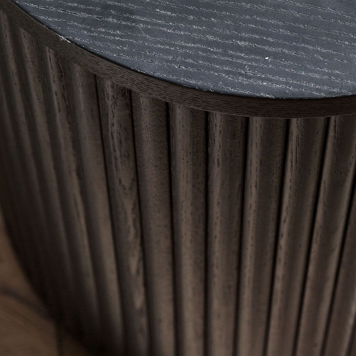 Louis Fluted Side Table With Door - Julian Bowen