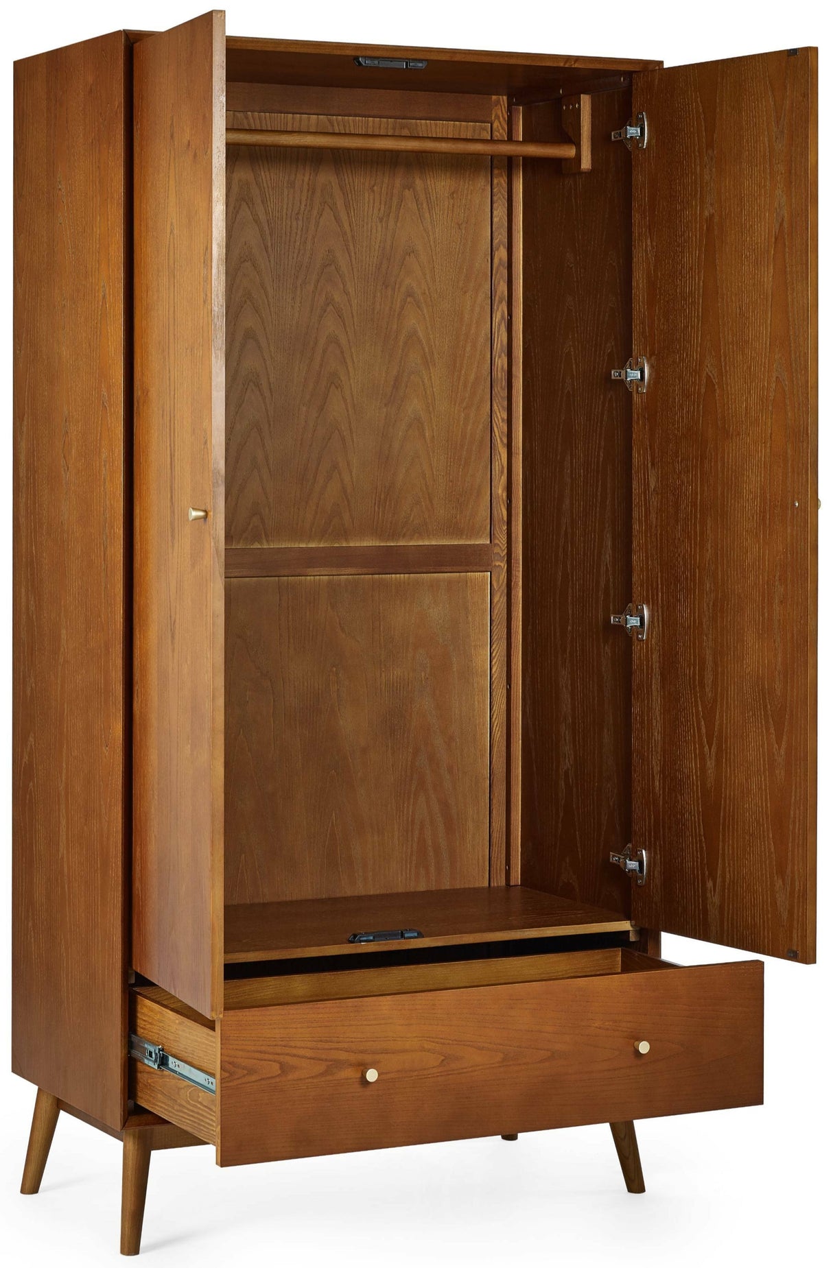 Lowry 2 Door 1 Drawer Double Wardrobe - Julian Bowen