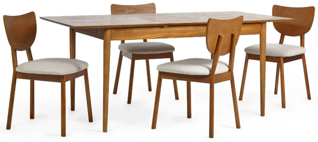 Lowry 2 Drawer Butterfly Extending Dining Table - Julian Bowen