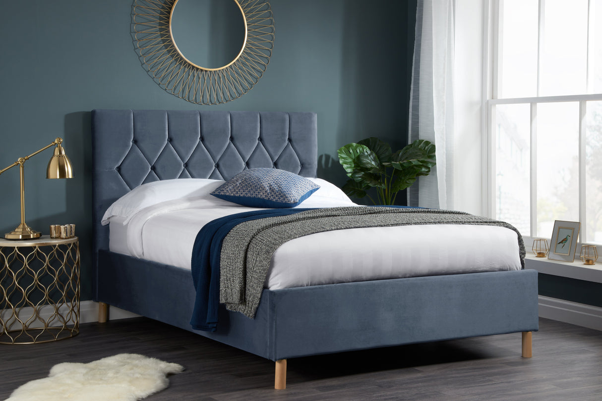Loxley Fabric Ottoman Bed - Birlea