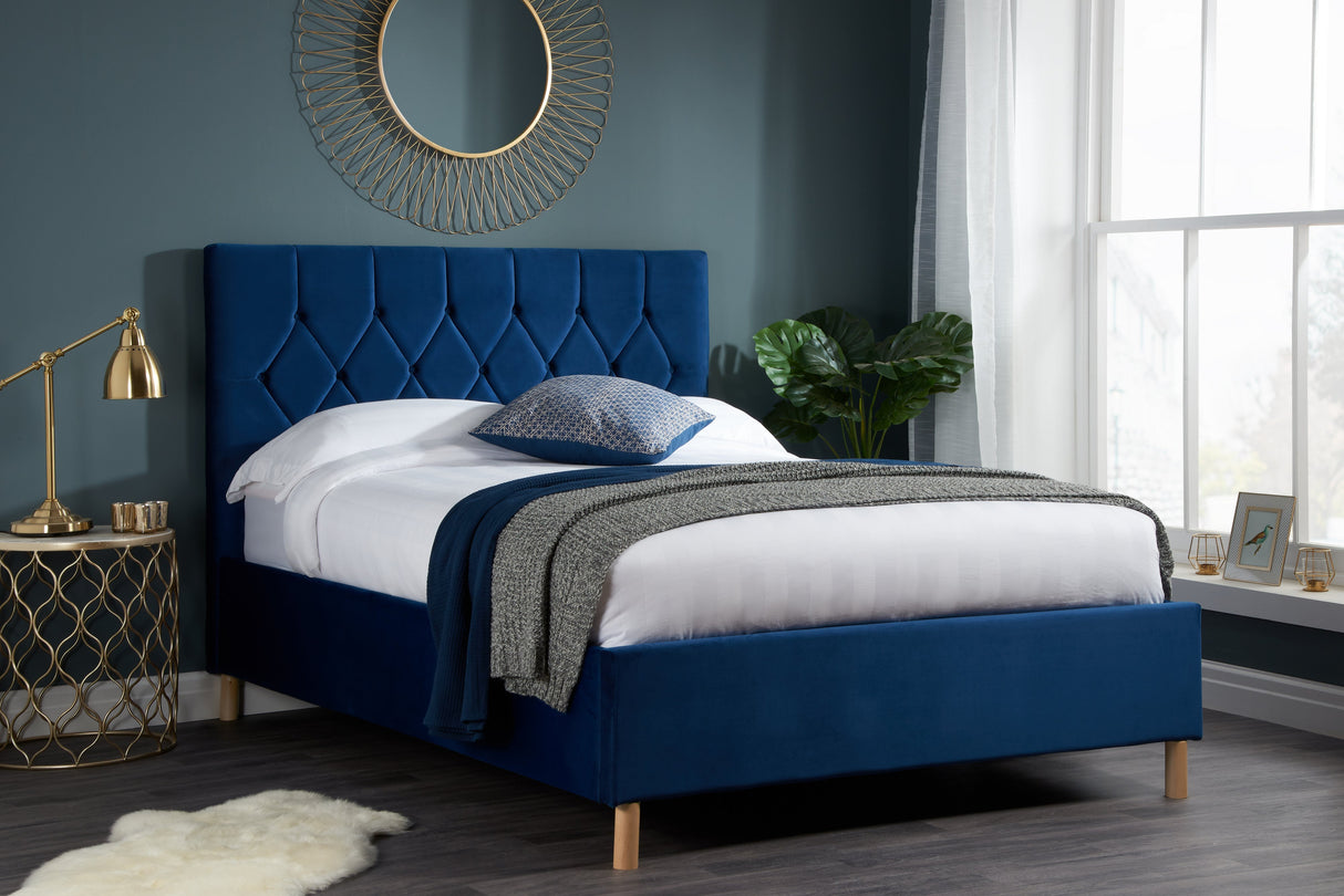 Loxley Fabric Ottoman Bed - Birlea