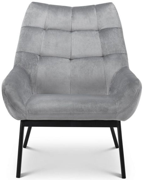 Lucerne Velvet Accent Chair - Julian Bowen
