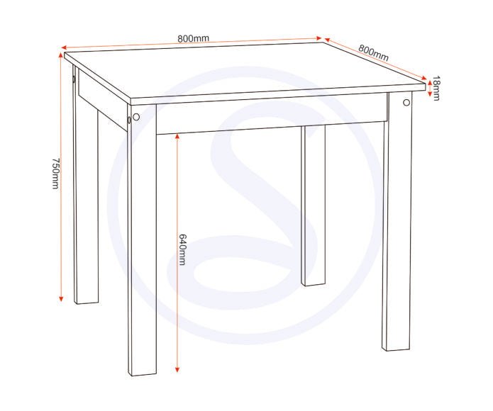 Ludlow 2 Seater Dining Set - Seconique