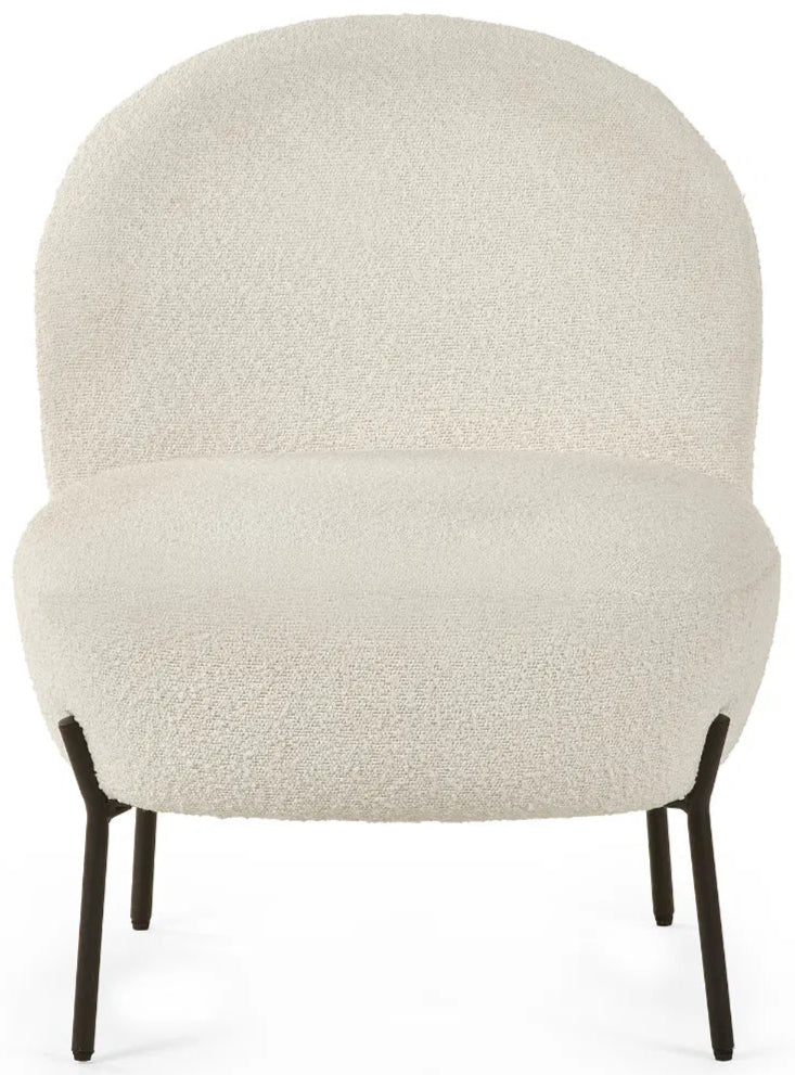 Lulu Boucle Fabric Accent Chair - Julian Bowen
