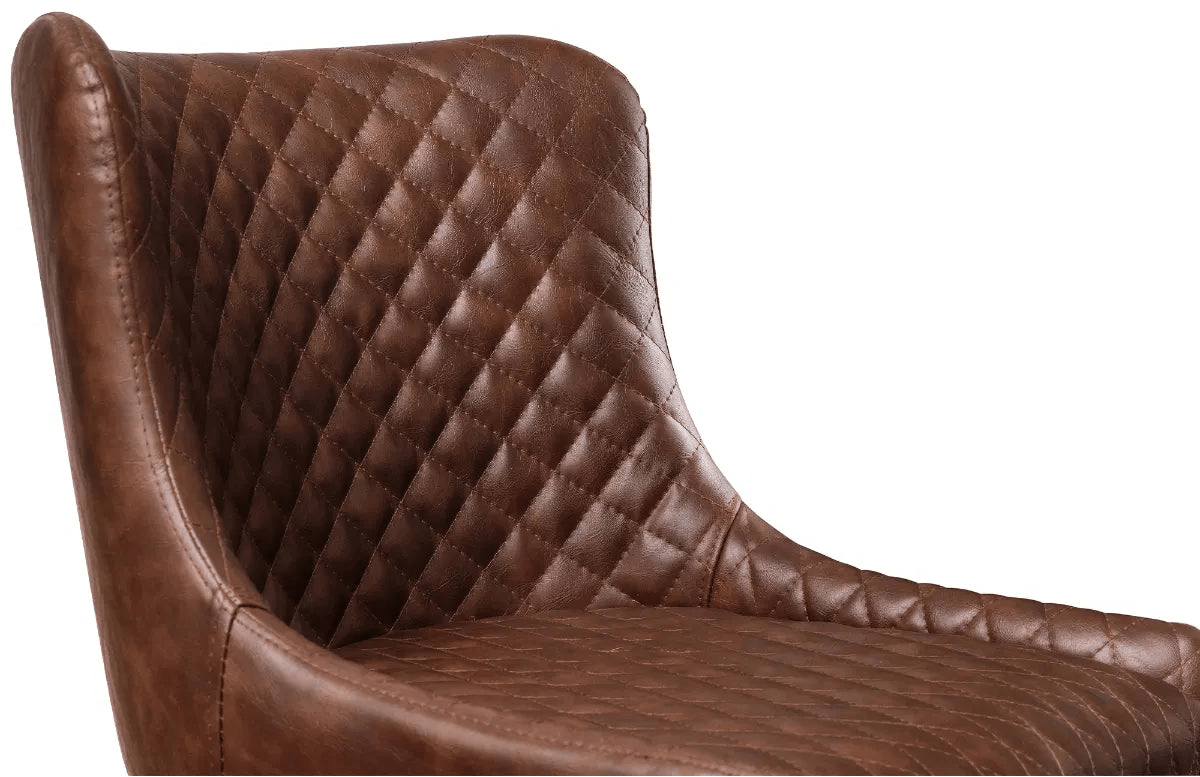 Luxe Faux Leather Bar Stool - Julian Bowen