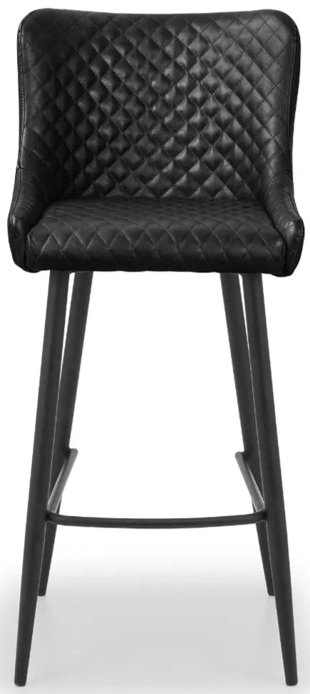 Luxe Faux Leather Bar Stool - Julian Bowen