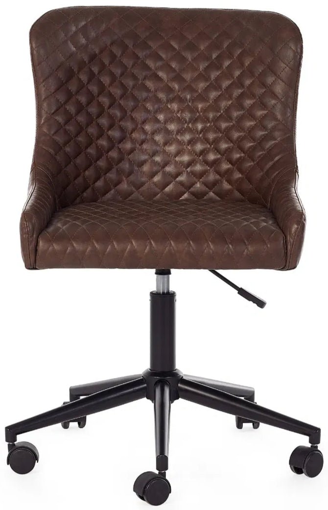 Luxe Faux Leather Office Chair - Julian Bowen