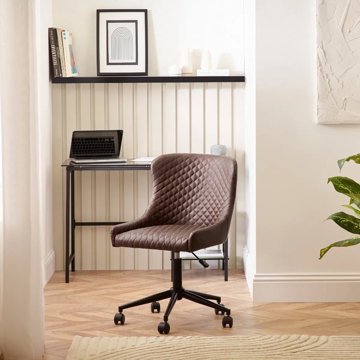 Luxe Faux Leather Office Chair - Julian Bowen