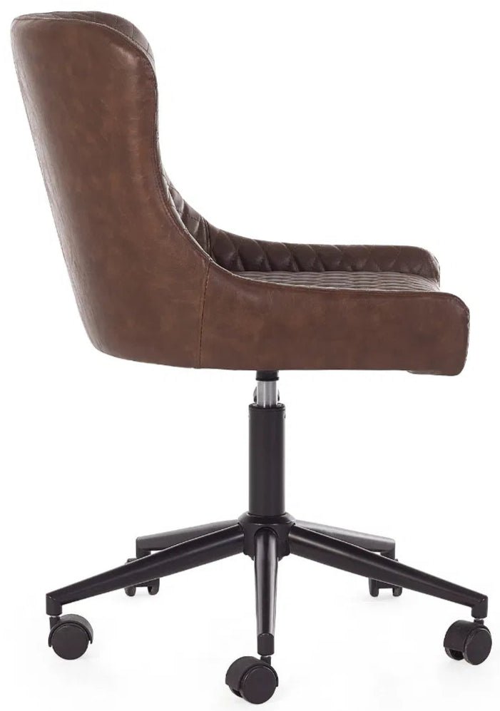 Luxe Faux Leather Office Chair - Julian Bowen