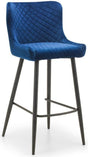 Luxe High Back Fabric Bar Stools - Julian Bowen