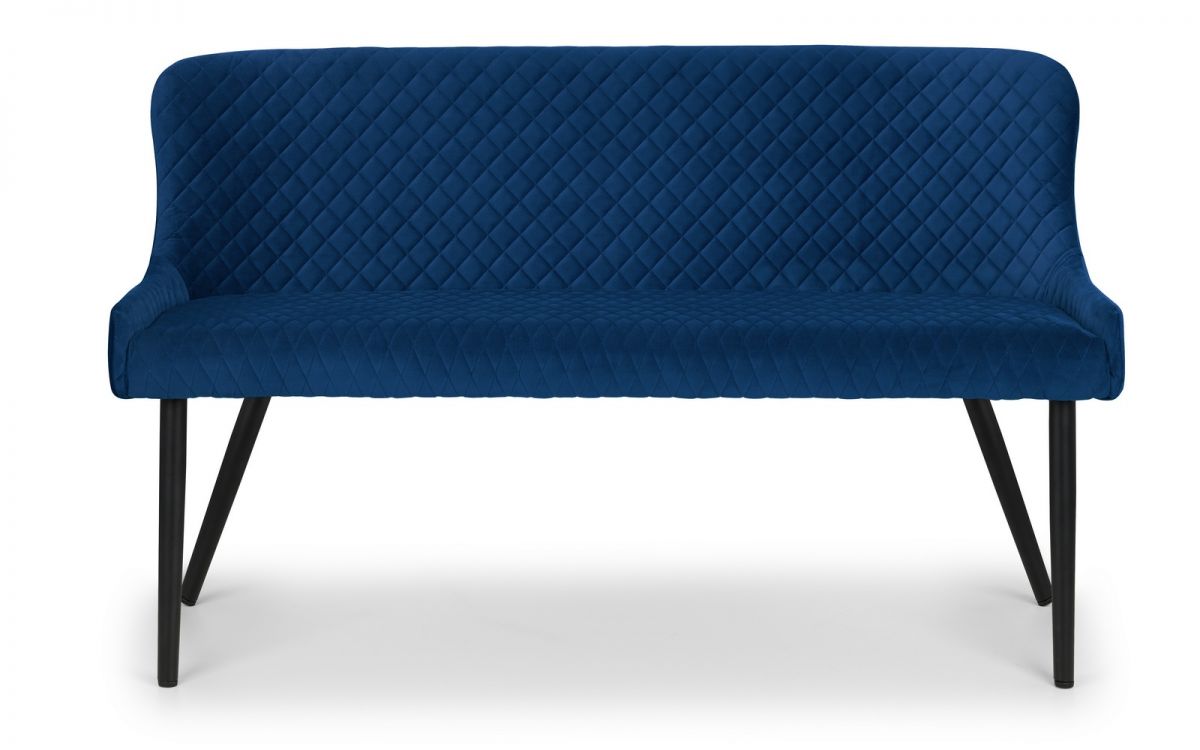 Luxe Velvet High Back Bench - Julian Bowen