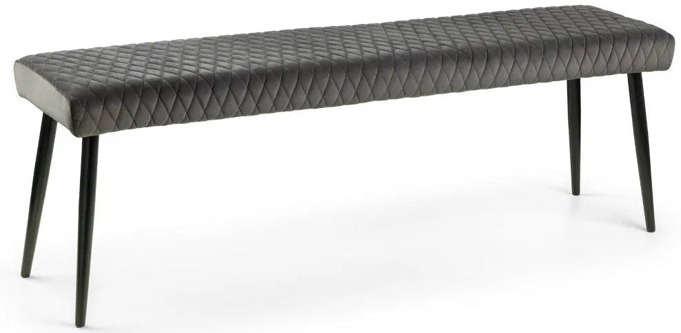 Luxe Velvet Low Dining Bench - Julian Bowen