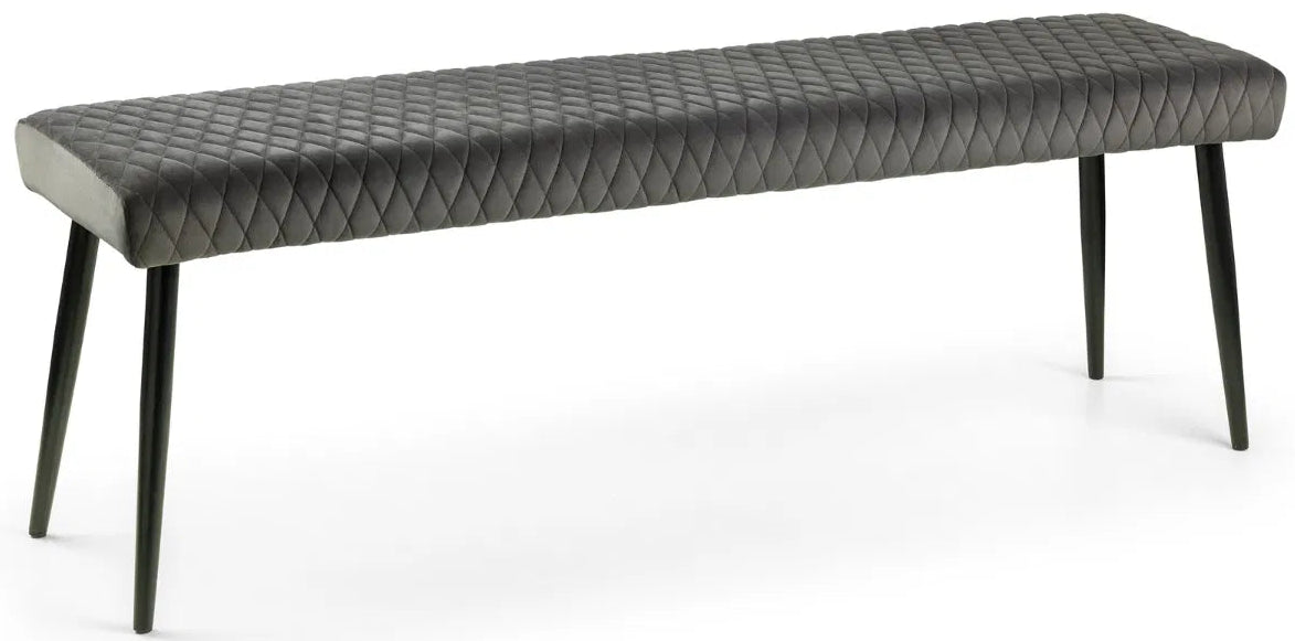 Luxe Velvet Low Dining Bench - Julian Bowen