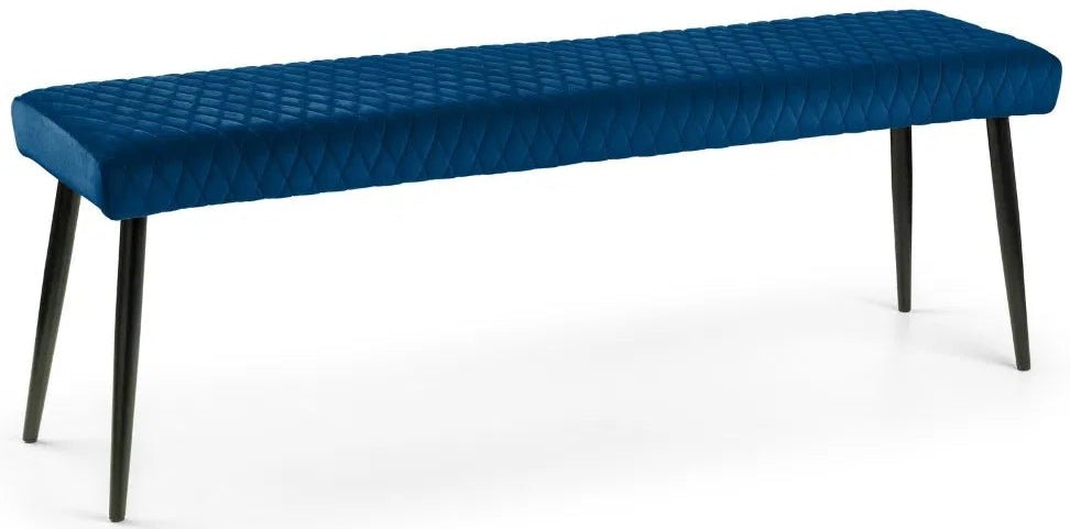 Luxe Velvet Low Dining Bench - Julian Bowen
