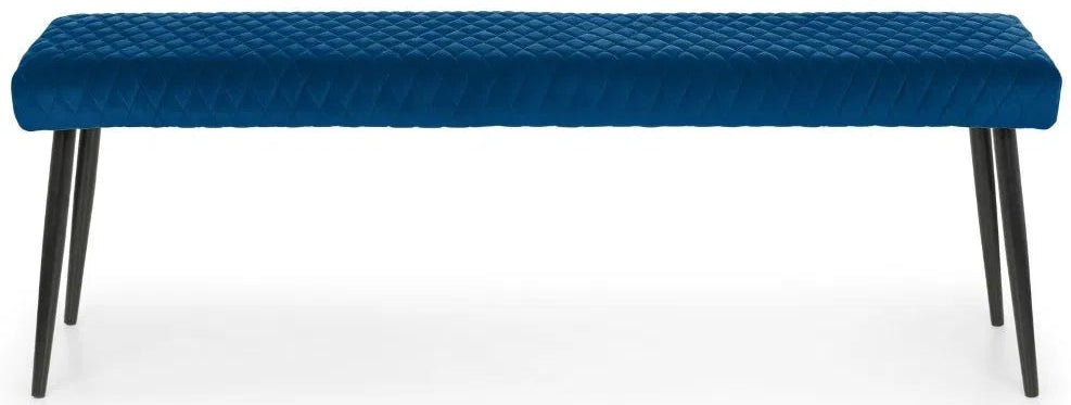 Luxe Velvet Low Dining Bench - Julian Bowen