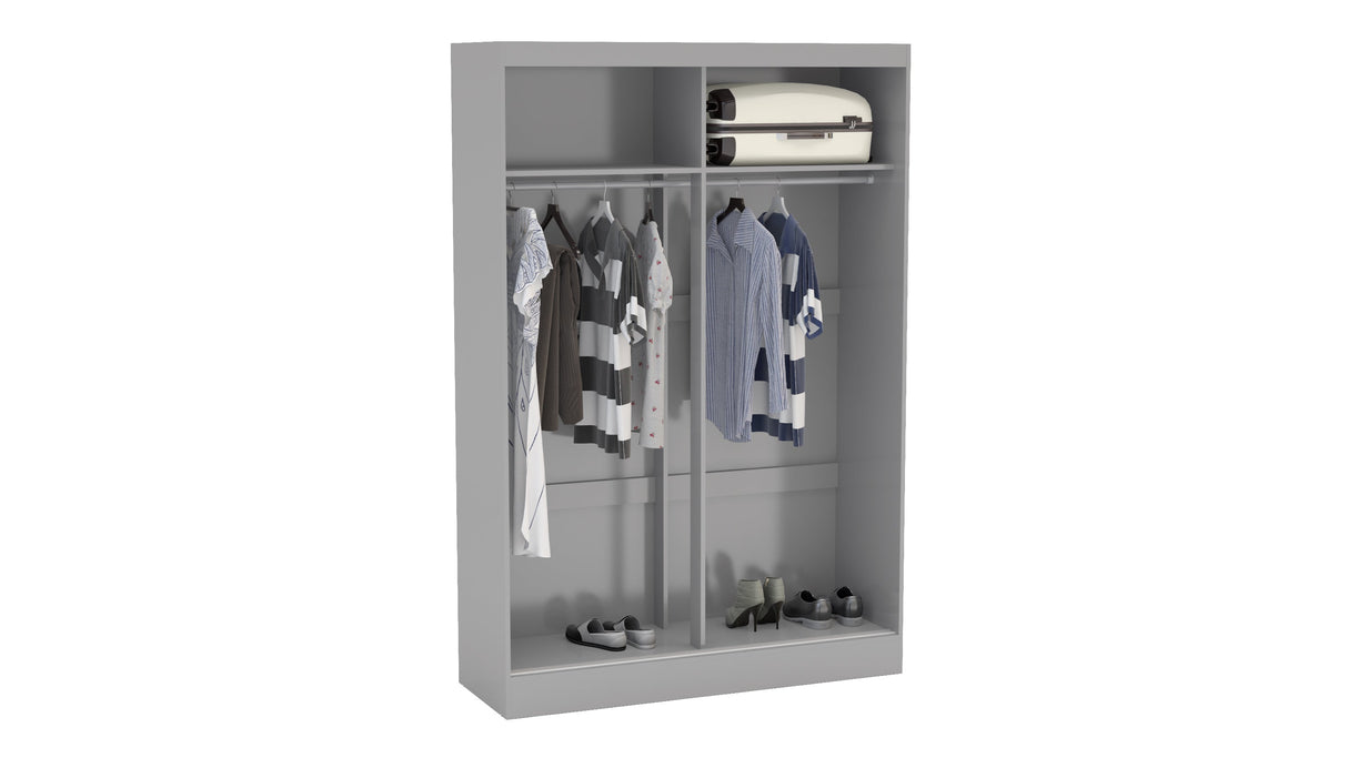Lynx 2 Door Sliding Mirrored Wardrobe - Birlea