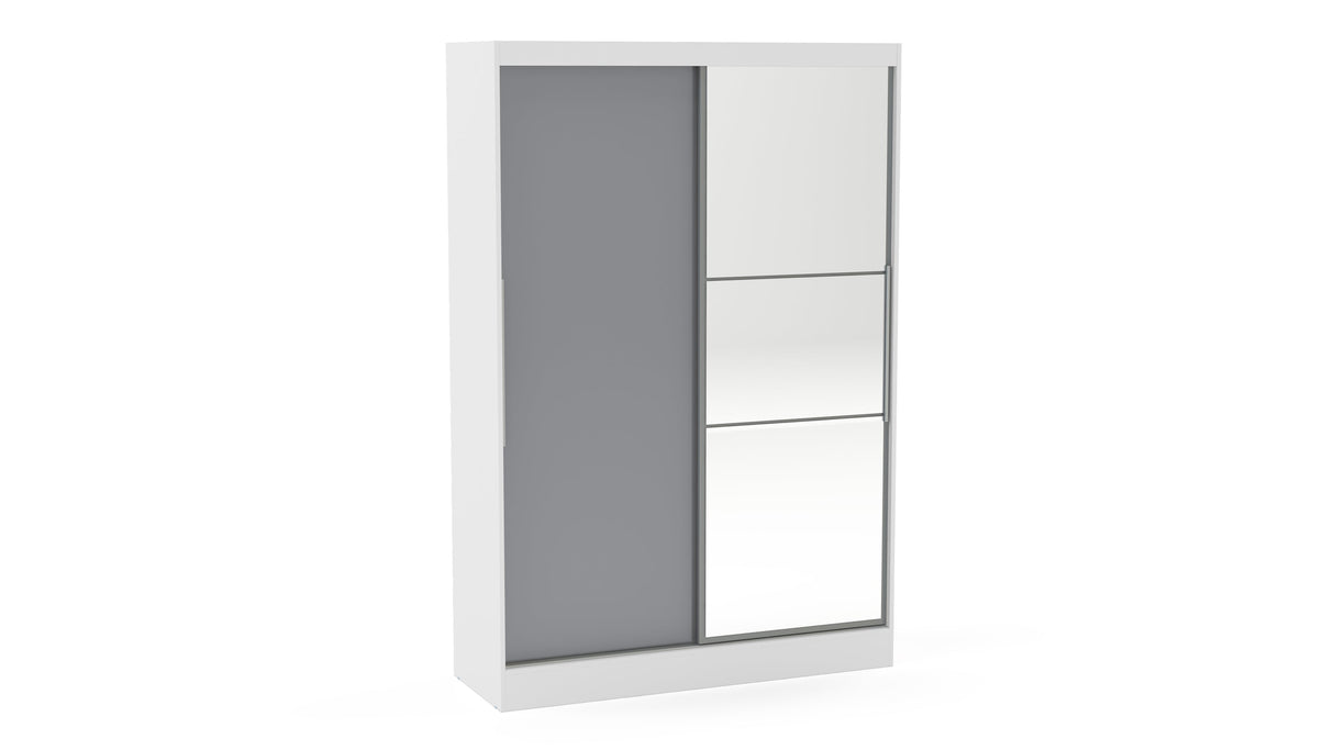Lynx 2 Door Sliding Mirrored Wardrobe - Birlea