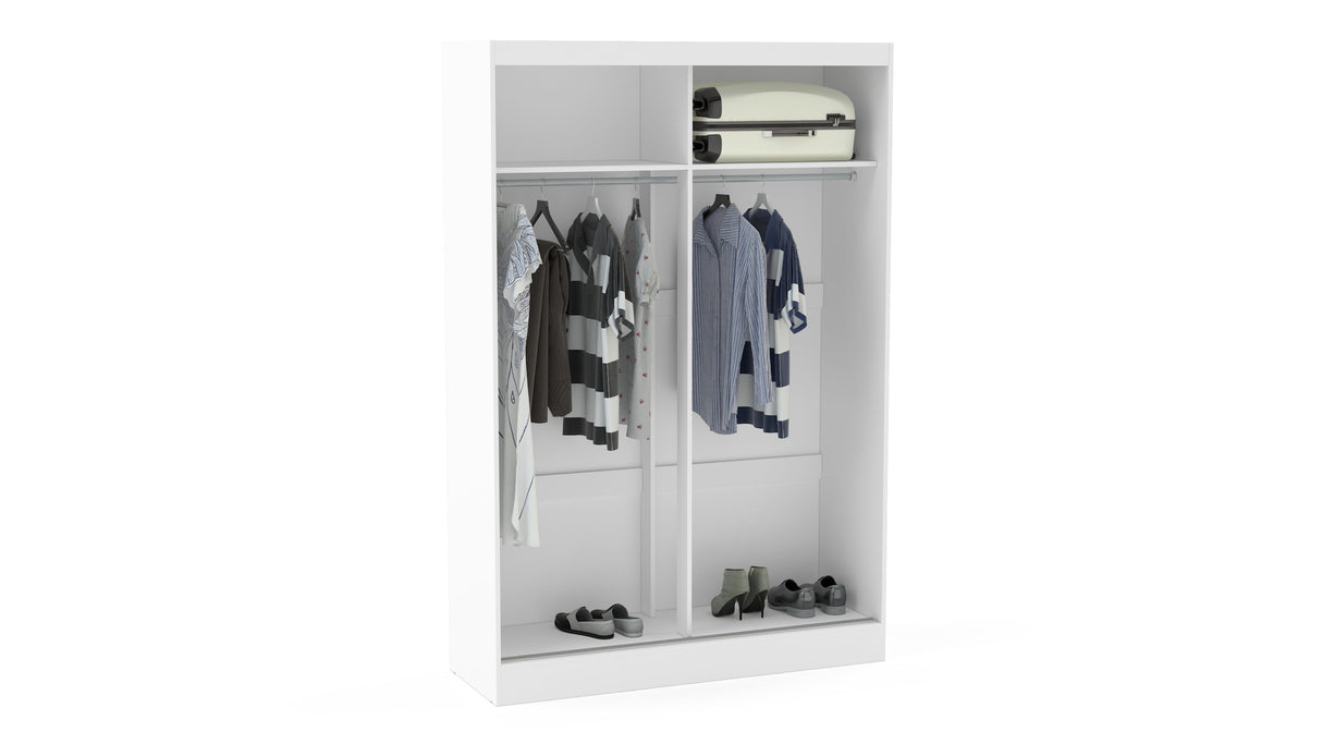 Lynx 2 Door Sliding Mirrored Wardrobe - Birlea