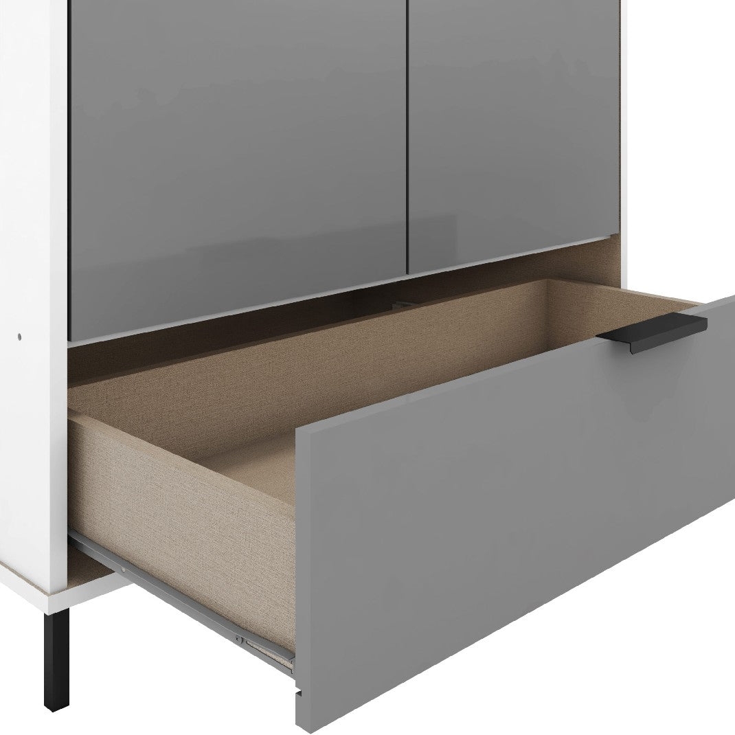 Madrid 2 Door Mirrored Wardrobe - Seconique