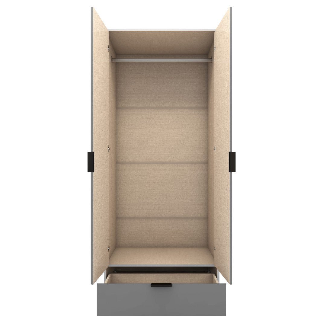 Madrid 2 Door Mirrored Wardrobe - Seconique