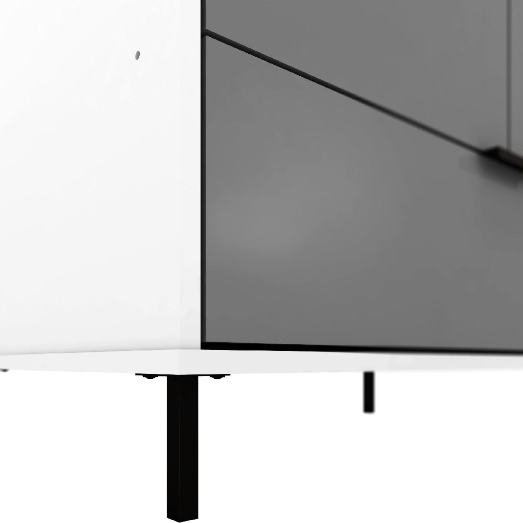 Madrid 2 Door Mirrored Wardrobe - Seconique