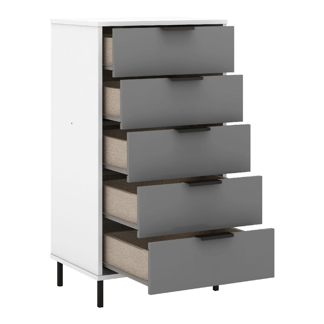 Madrid 5 Drawer Chest - Seconique