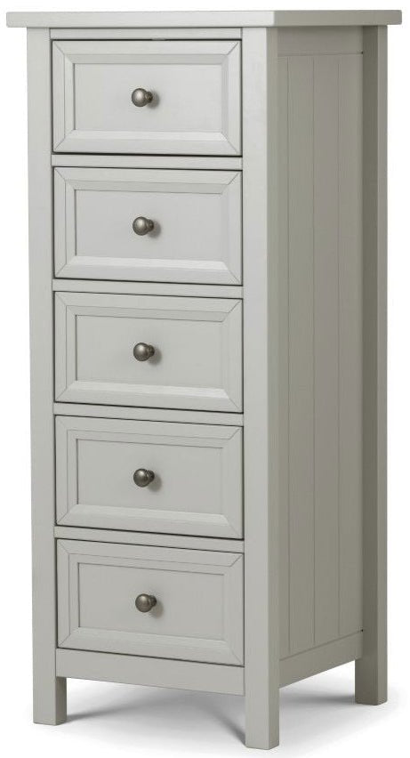 Maine 5 Drawer Tall Chest - Julian Bowen