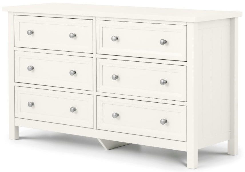 Maine 6 Drawer Wide Chest - Julian Bowen